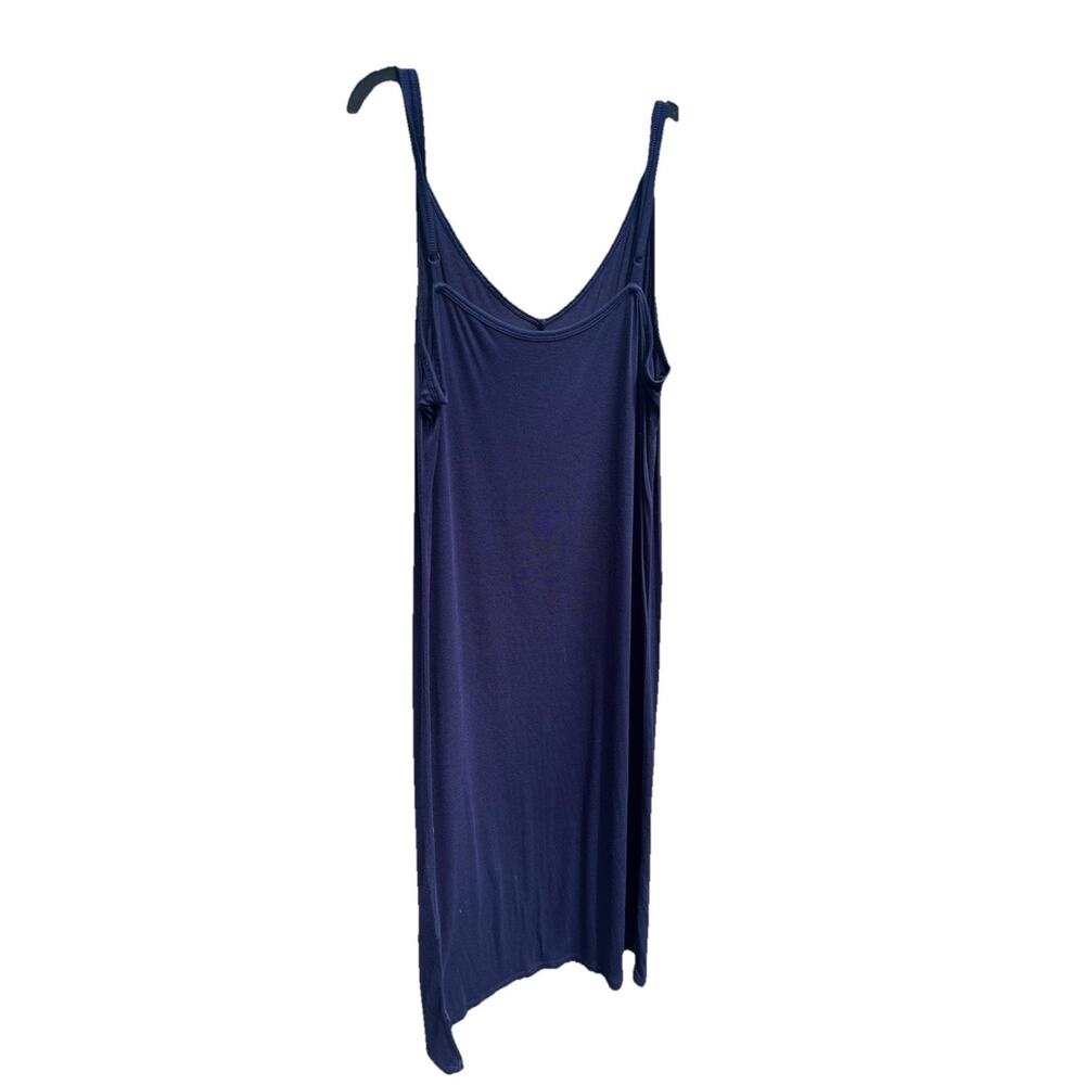 Soft Surroundings Slip Dress Women XL NAVY Lounge Excellent 29629 Rayon MIDI - Picture 5 of 10